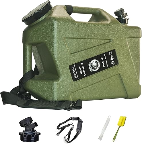 Miniatura 8 de Jarra de agua de 3.2 galones con espita, contenedor de agua para acampar sin BPA, a prueba de fugas, almacenamiento portátil de agua de emergencia