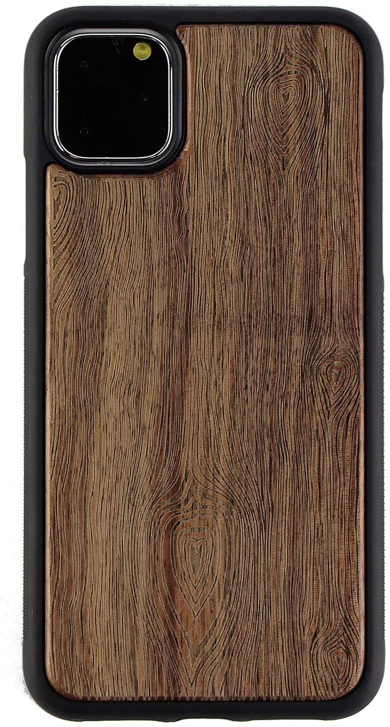 RevealWood and Bamboo Laser Engraved Case Compatible with iPhone 12/12 Mini/12 Pro/12 Pro Max - Natural Eco Friendly Designs Shop (Walnut Wood, 12 Mini)