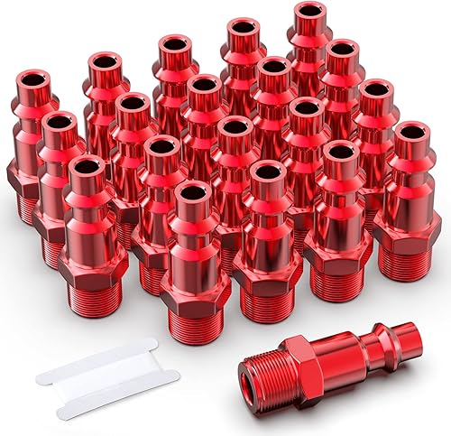 Vista 78 de GASHER 10PCS 1/2-Inch NPT hembra Industrial Air Tool Fitting, 1/2 pulgada de alto flujo neumáticos presión máxima de trabajo 300PSI