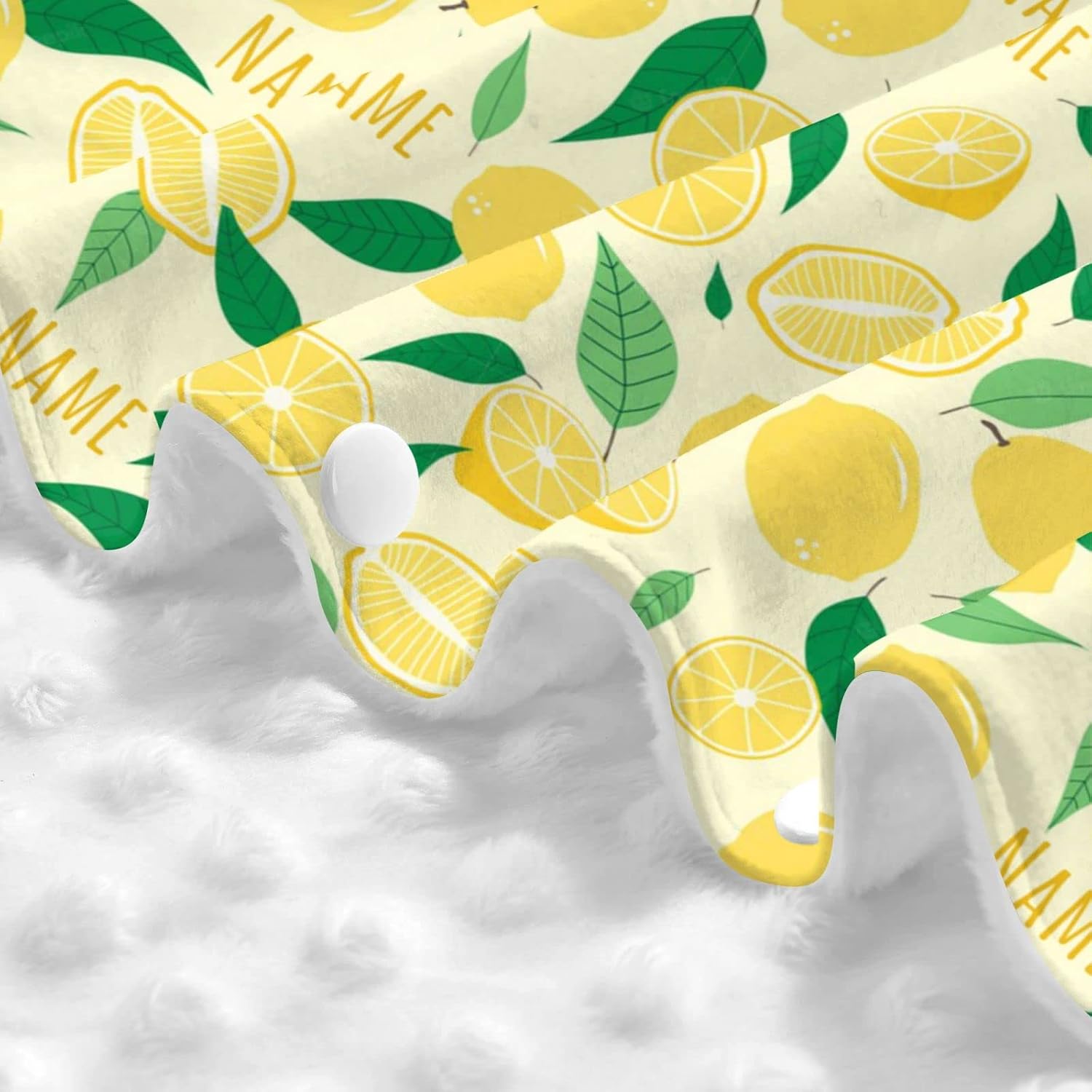 Personalized Baby Car Seat Canopy for Boys Girls, Custom Nursing Covers for Breastfeeding with Name, Opening Minky Baby Carseat Canopy for Newborn, Infant Car Seat Cover, Lemon