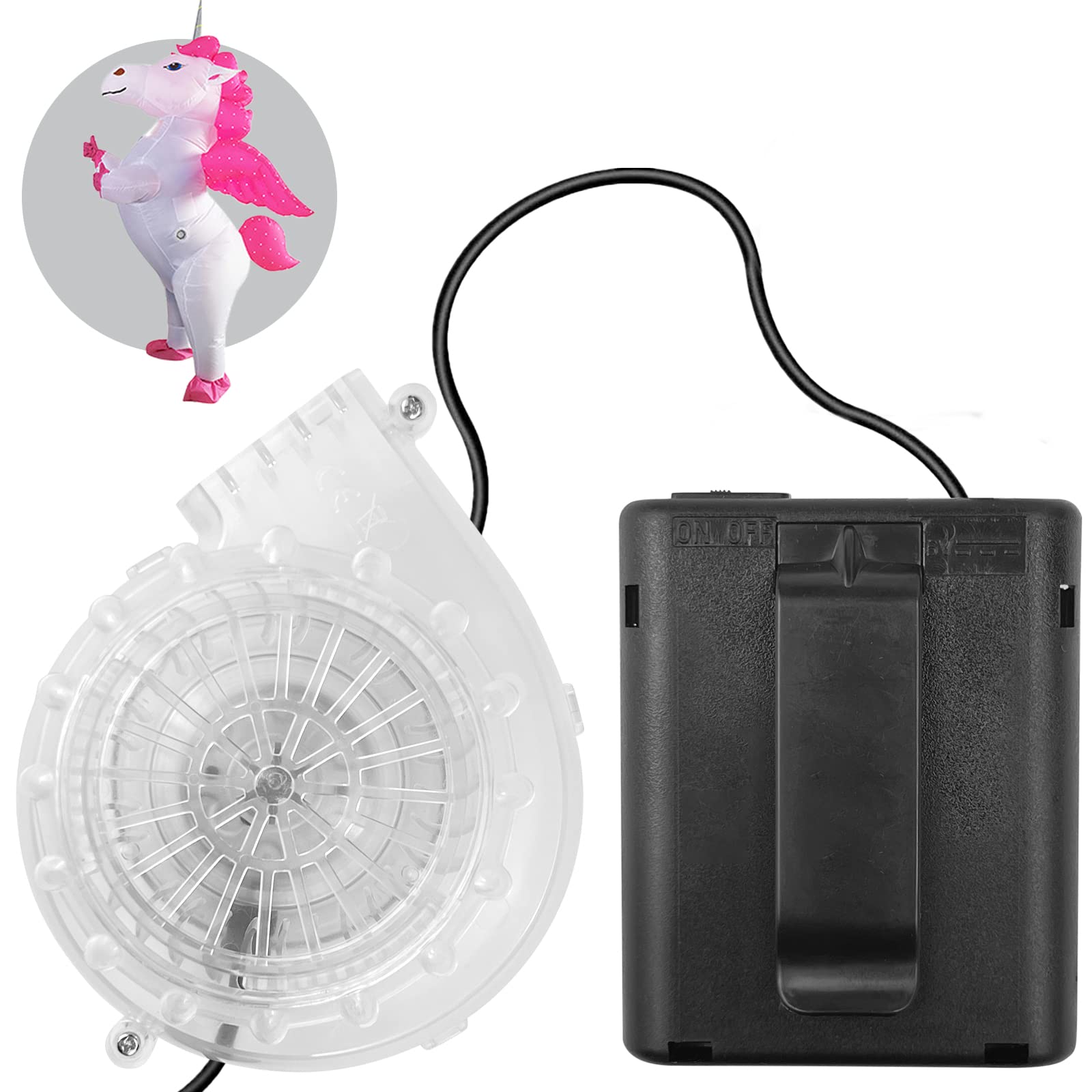 WittocsInflatable Costume Fan Replacement, Mini Blower Fan Dinosaur Pump for Inflatable Costume Blow Up