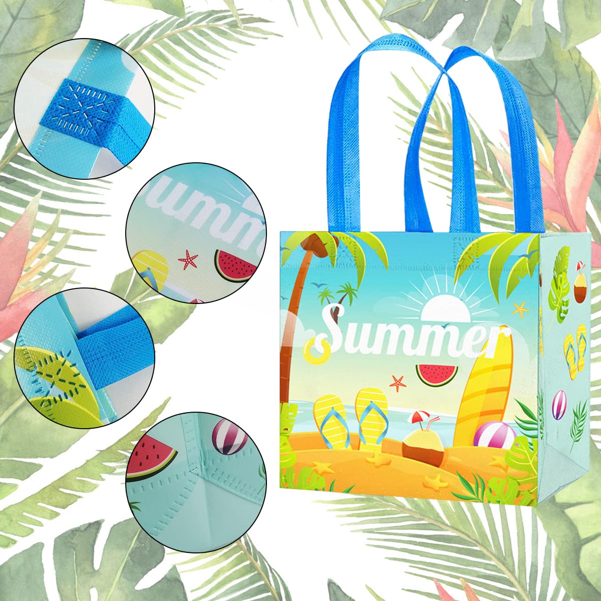 Amazon.com - CIEOVO 12 Pack Tropical Hawaiian Non-Woven Gift