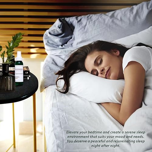 Miniatura 2 de Spray de lavanda para dormir, almohadas, ropa de cama y pijamas, aroma natural calmante de lavanda y vainilla con energía de amatista y reiki. Sueño