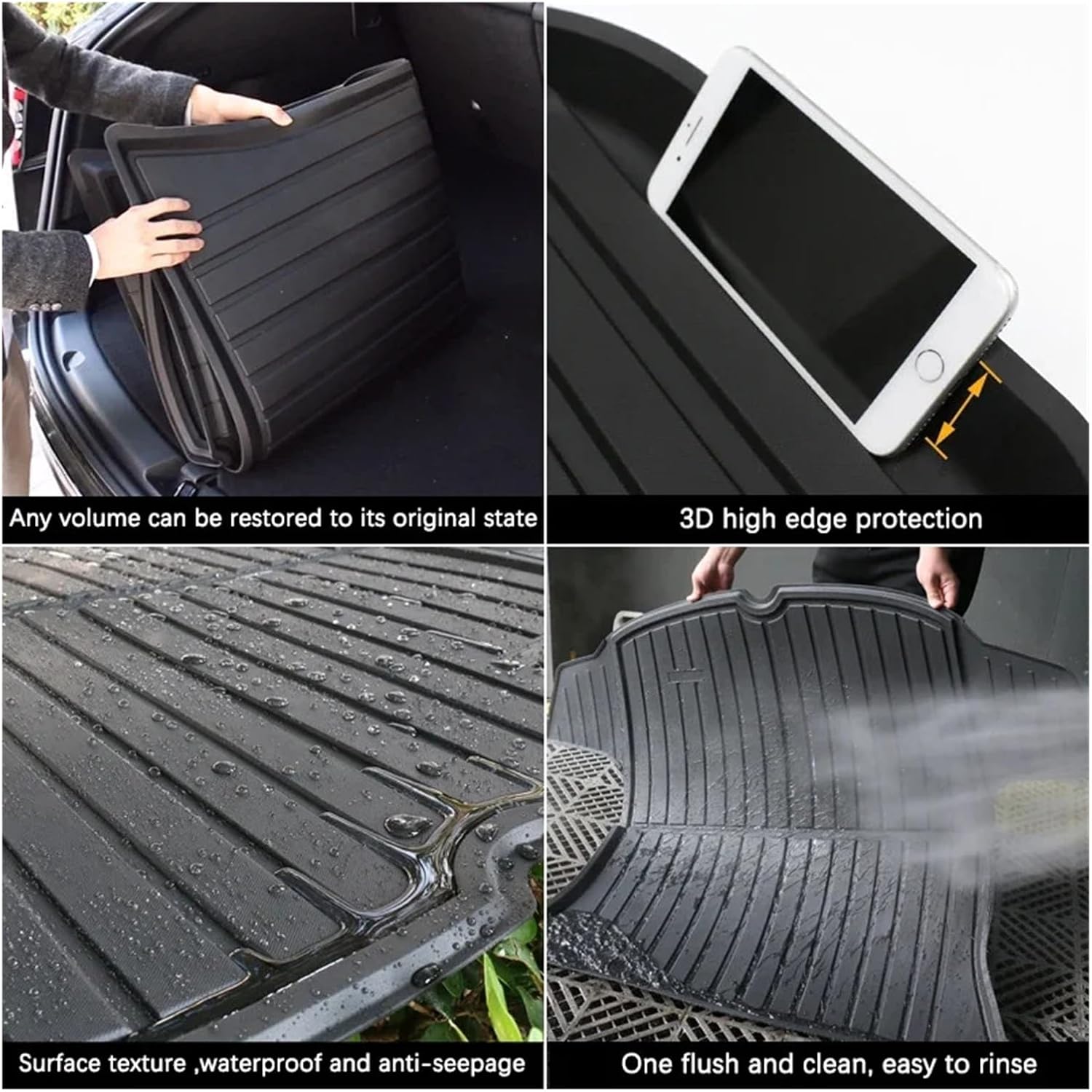 Trunk Mat Floor Tray Compatible with Mercedes Benz B Class W245 W246 B200 200 2009~2019 2018 2011