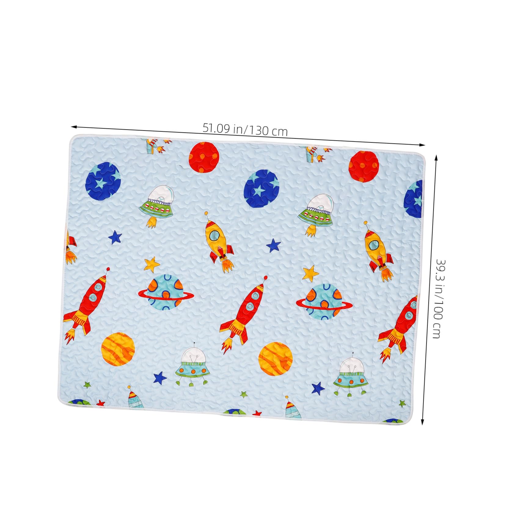 Mikinona Tapis pour Chaise Haute Anti-éclaboussures en Tissu Antidérapant Design Cartoon Polyvalent pour Bébé, pour Protéger le Sol Lors des Repas et Jeux
