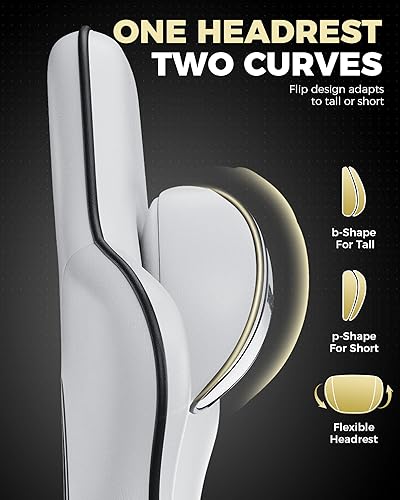 Miniatura 6 de GTPLAYER Silla de juegos grande y alta con reposapiés, silla de escritorio ergonómica de oficina con cojín de 4.4 pulgadas de grosor y asiento ancho