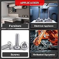 Vista 6 de 30 tapas de extremo redondas de PVC de 1/4 pulgadas (0.236 in) de diámetro interior, protectores de rosca de tornillo flexibles negros para tubos