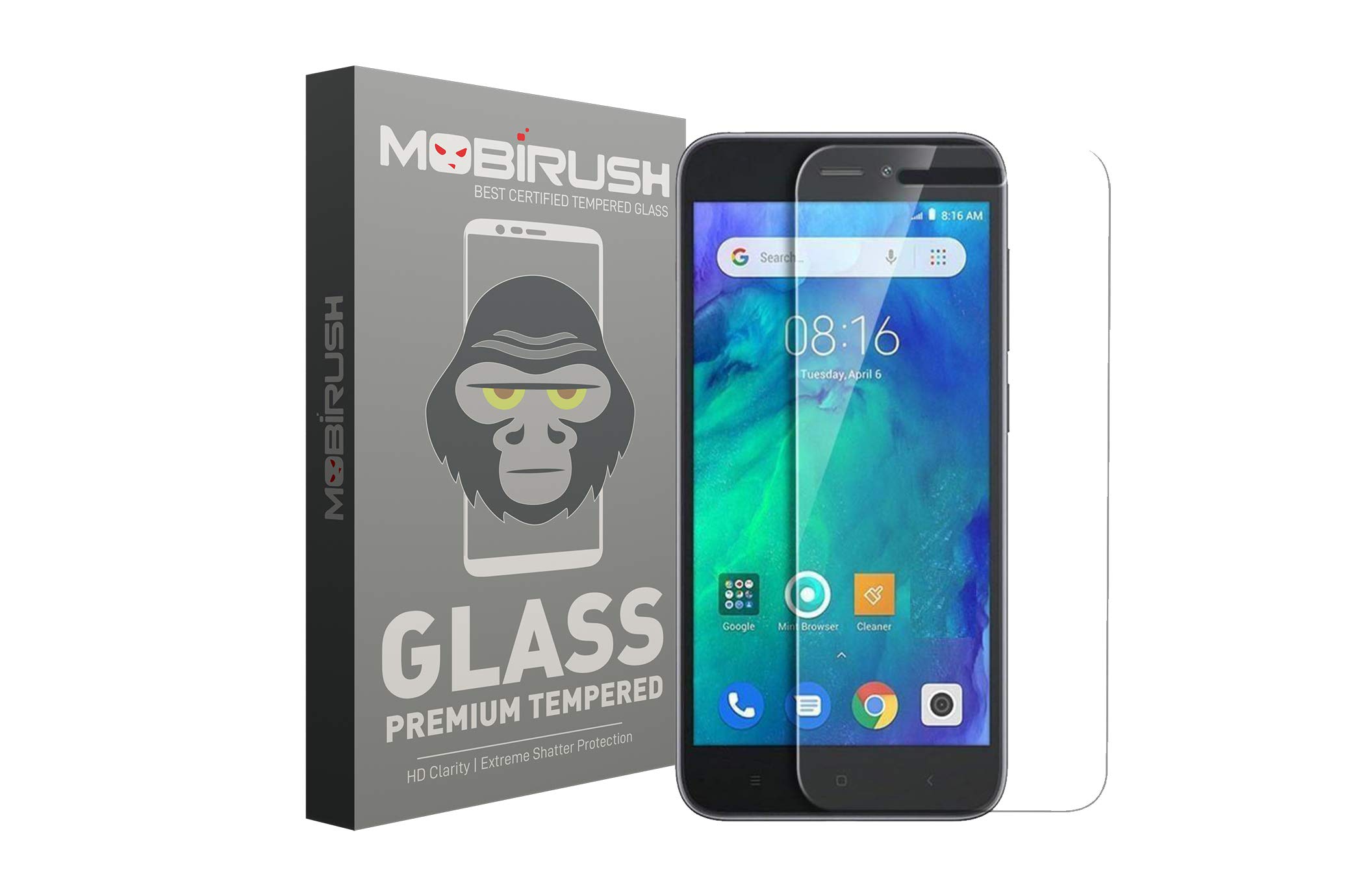 Mobirush Mi Redmi Go Premium Anti Fingerprint High Transparency Tempered Glass Screen Protector for Mi Redmi Go
