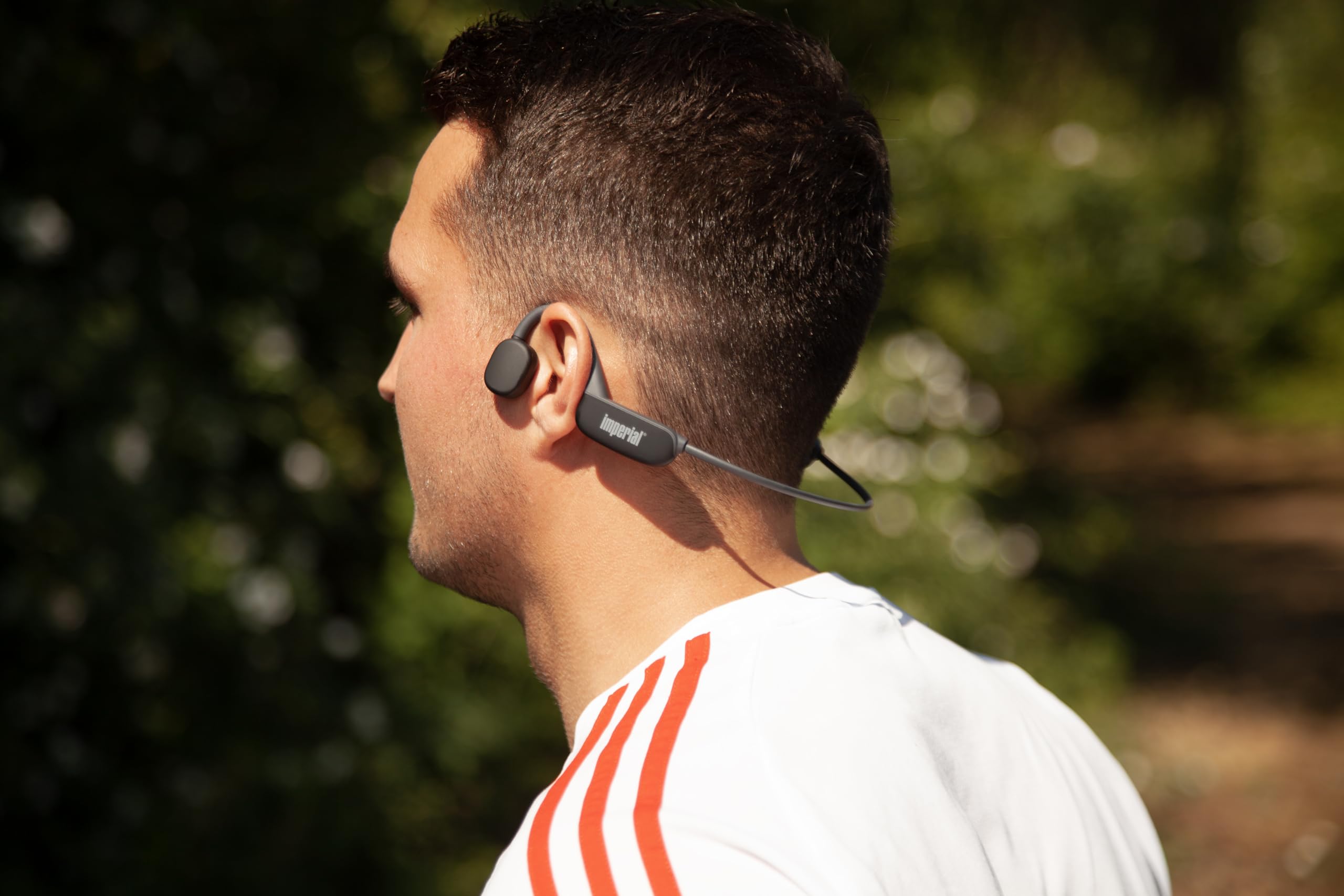 Imperial bluTC Active 2 – Knochenschall Kopfhörer (Bone Conduction, Bluetooth 5.3, 32 GB Speicher, 11 Stunden Spielzeit, Schweißresistent) – Schwarz