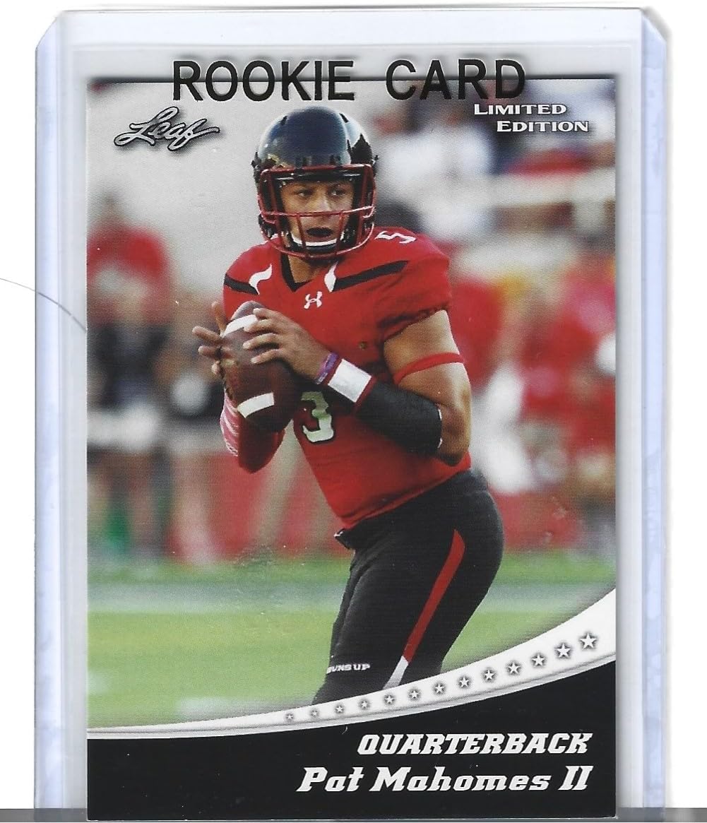 2017 Patrick "Pat" Mahomes Leaf Limited Edition Special Realease Football Rookie Card Chiefs Superstar Quarterback