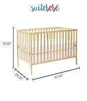 Vista 5 de Suite Bebe Palmer - Cuna convertible 3 en 1, envío rápido, natural