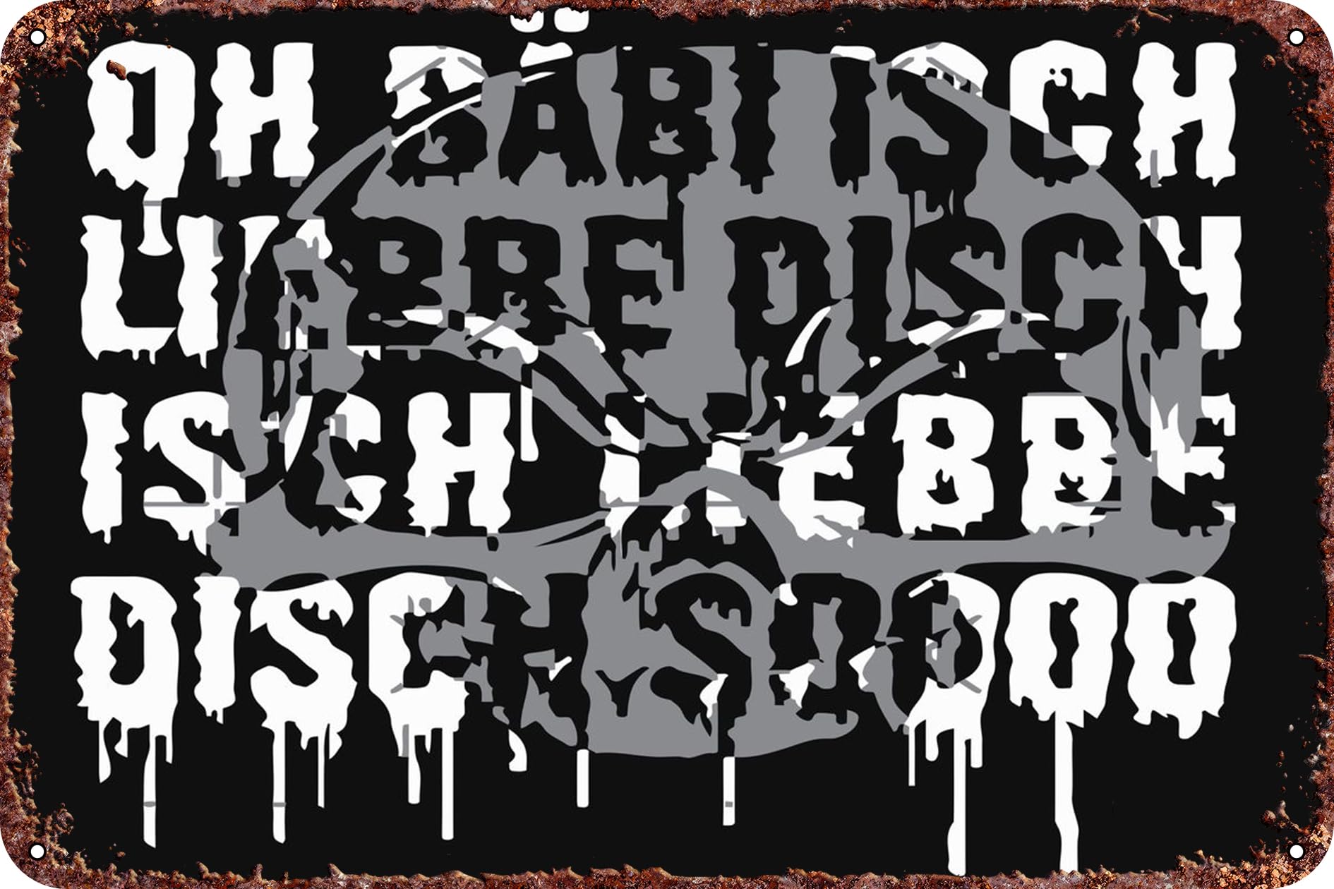 oliver pocher t shirt army Posters Fashion logo tin logo home bedroom lobby office bar decoration 8x12 inches