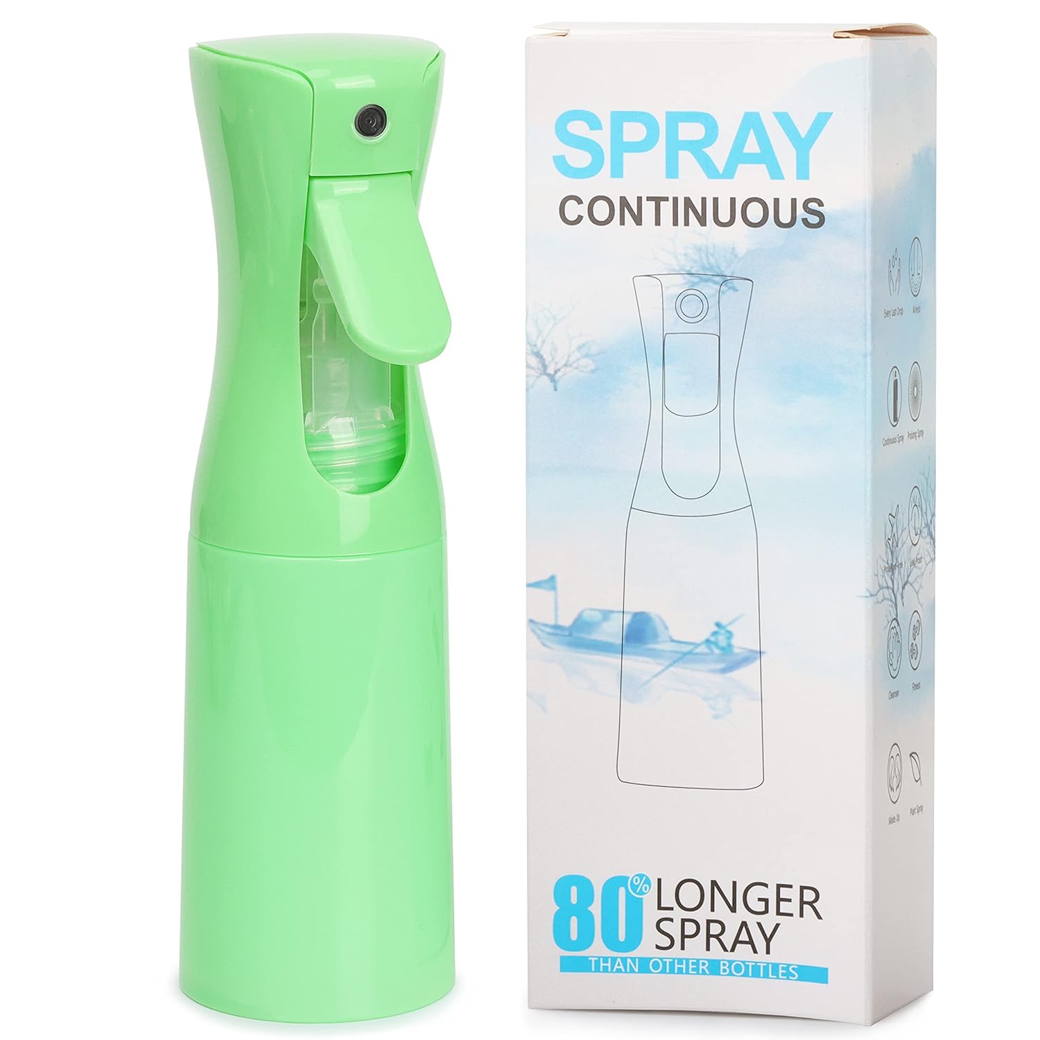 NIACONN 6.8 Ounce Hair Spray Bottles, Continuous Spray