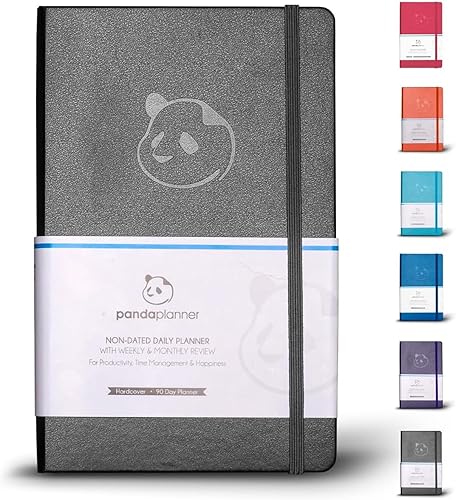 El mejor calendario y diario de gratitud para aumentar la productividad el manejo del tiempo y la felicidadde Panda Planner tapa dura días no