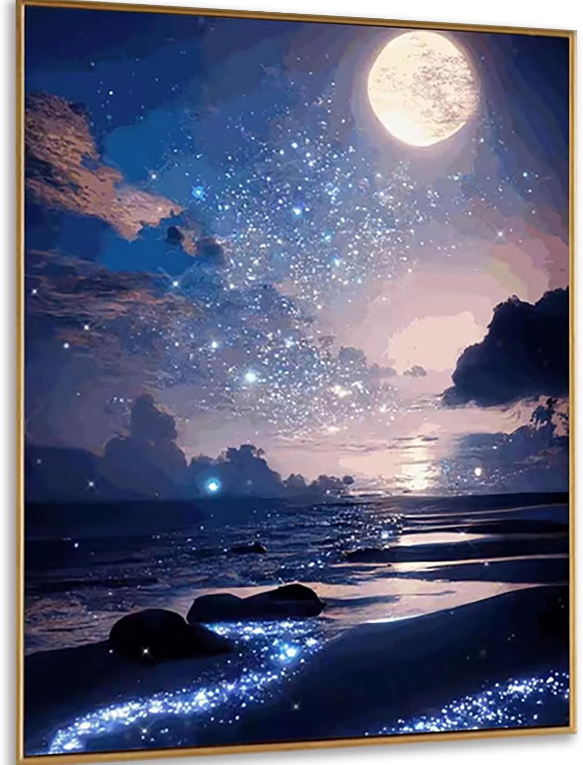 Instarry DIY 5D Diamond Painting Kits Full Drill Romantic Starry Sky Crystal Embroidery Home Decor 29.5x19.7 inch