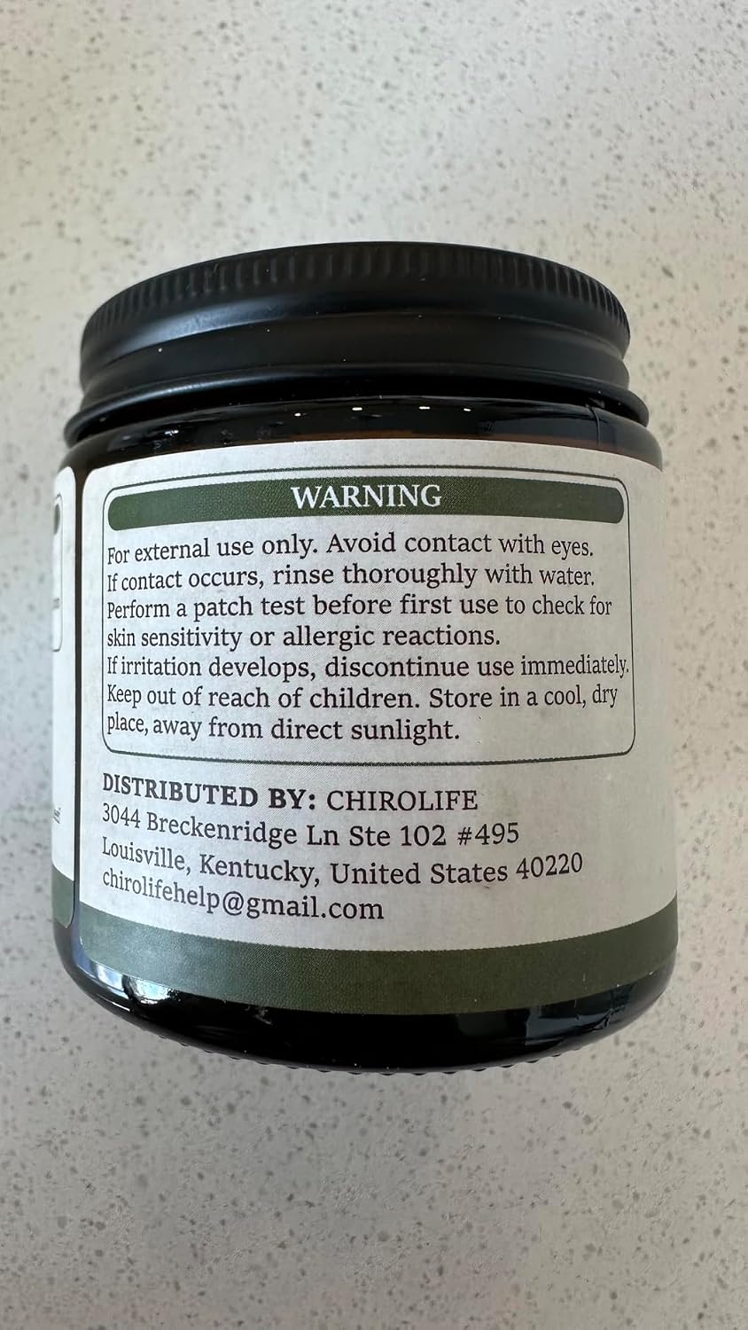 ChiroLife Beef Tallow for Skin – Whipped Tallow and Honey Balm for Face & Body, Grass-Fed Deep Moisturizing Cream, Non-Comedogenic Natural Moisturizer for Dry & Sensitive Skin, 4.4 oz