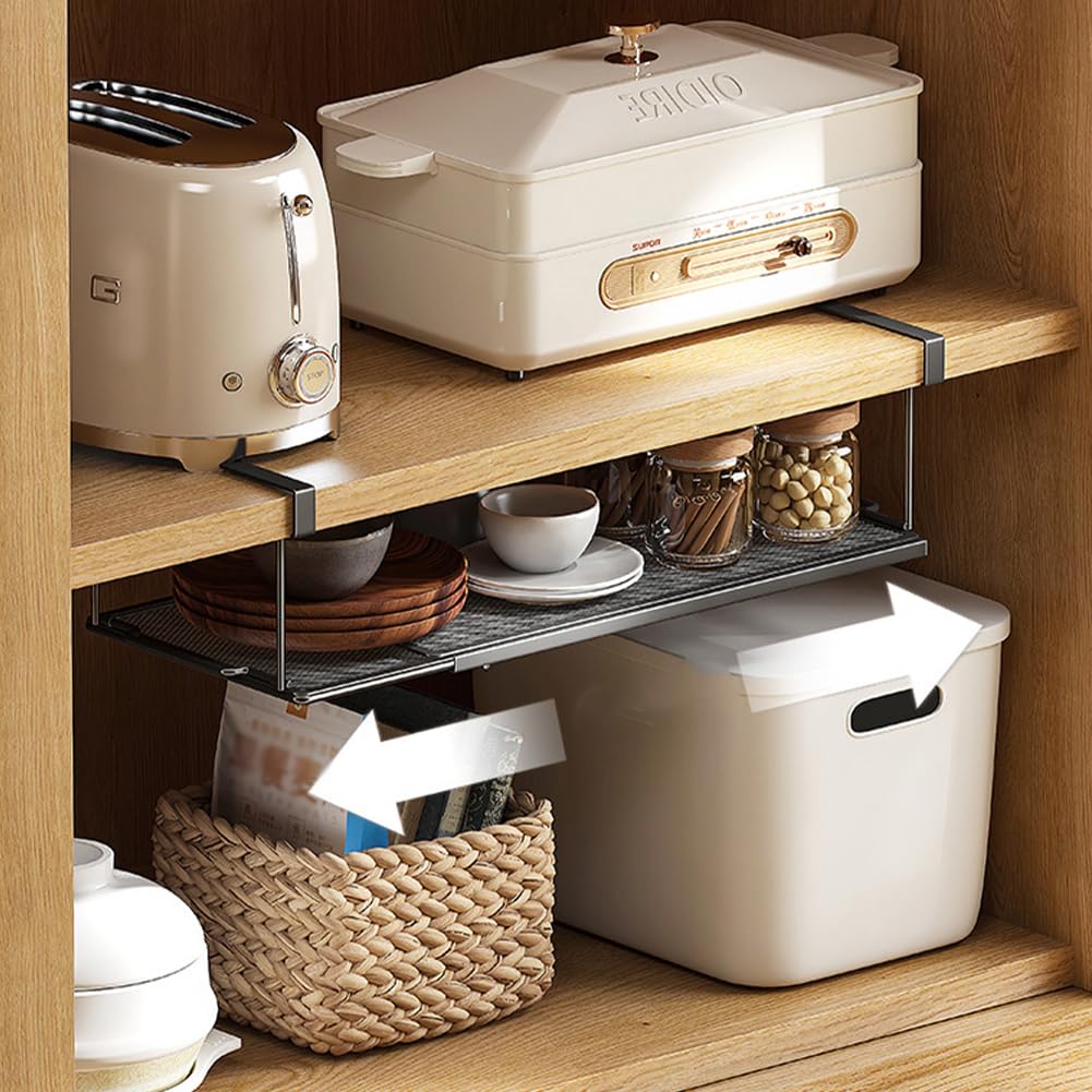 Hängekorb Unterschrank - Verstellbarer Regalorganizer 38-70cm