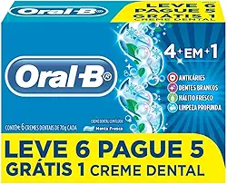 Creme Dental Oral-B 4 em 1 70g Leve 6 Pague 5