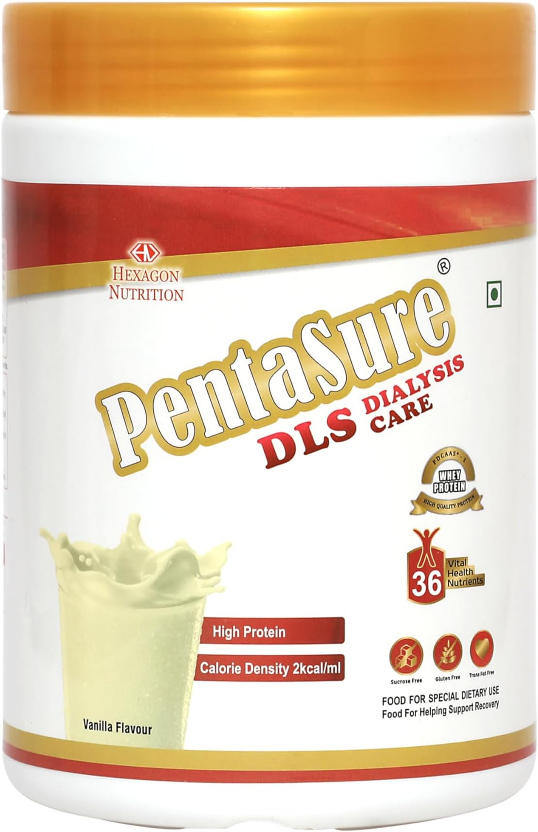 PentaSure DLS Dialysis Care Nutritional Powder | Vanilla Flavor – 400g | High Protein Nutritional Supplement Drink | 36 Vital Nutrients | 25g Protein per 100g | Supports Kidney Health, Energy & Recovery | Low Electrolyte Formula for Dialysis Patients