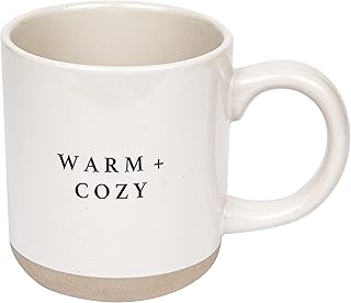 Sweet Water Decor Warm and Cozy Stoneware Coffee Mugs | Christmas Coffee...