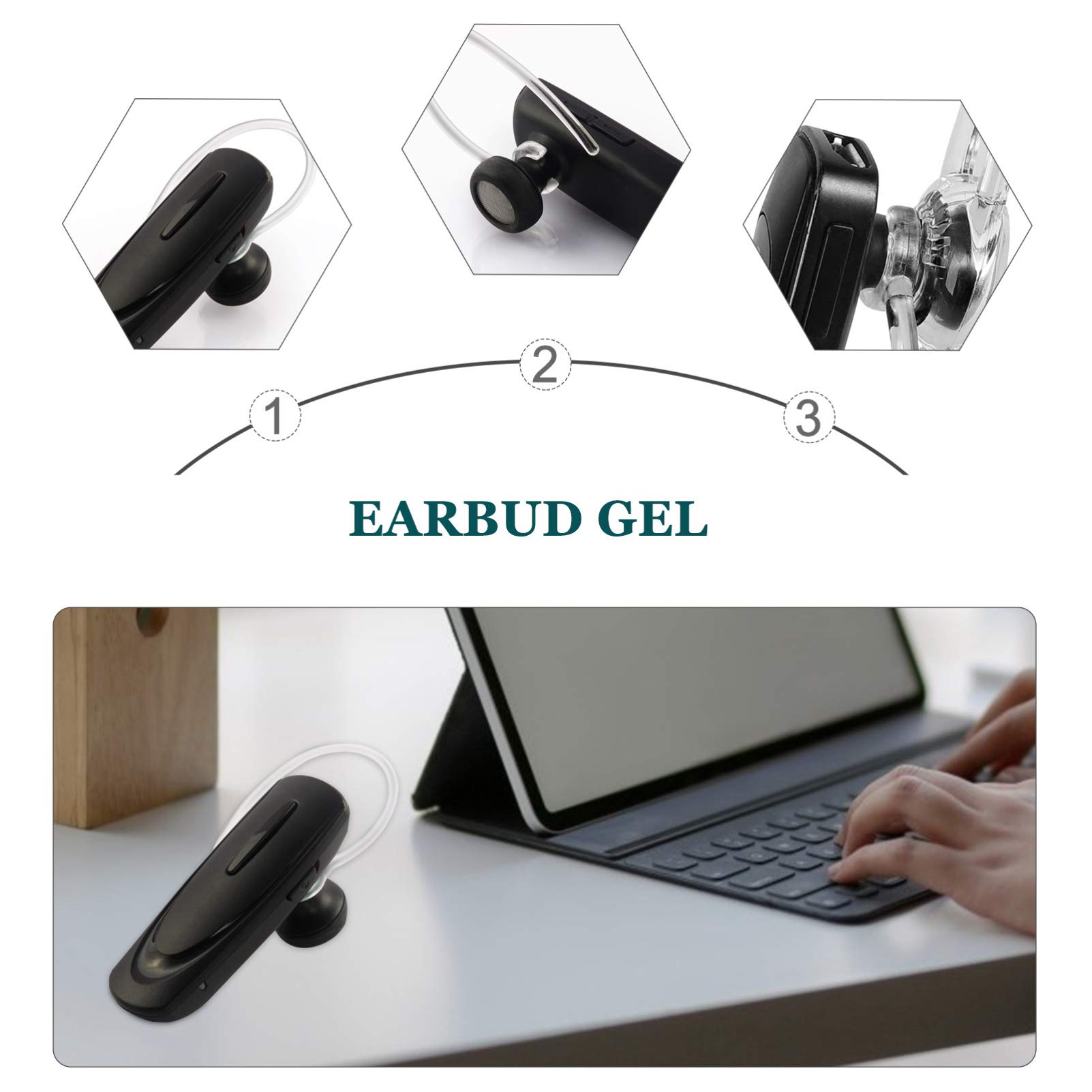 EXCEART 3 Set Ganci Per Auricolari Wireless Con Kit Ricambio Orecchie Comfort E Adattabilità Compatibili Con Headset Facili E Riutilizzabili 20 Pezzi * 3