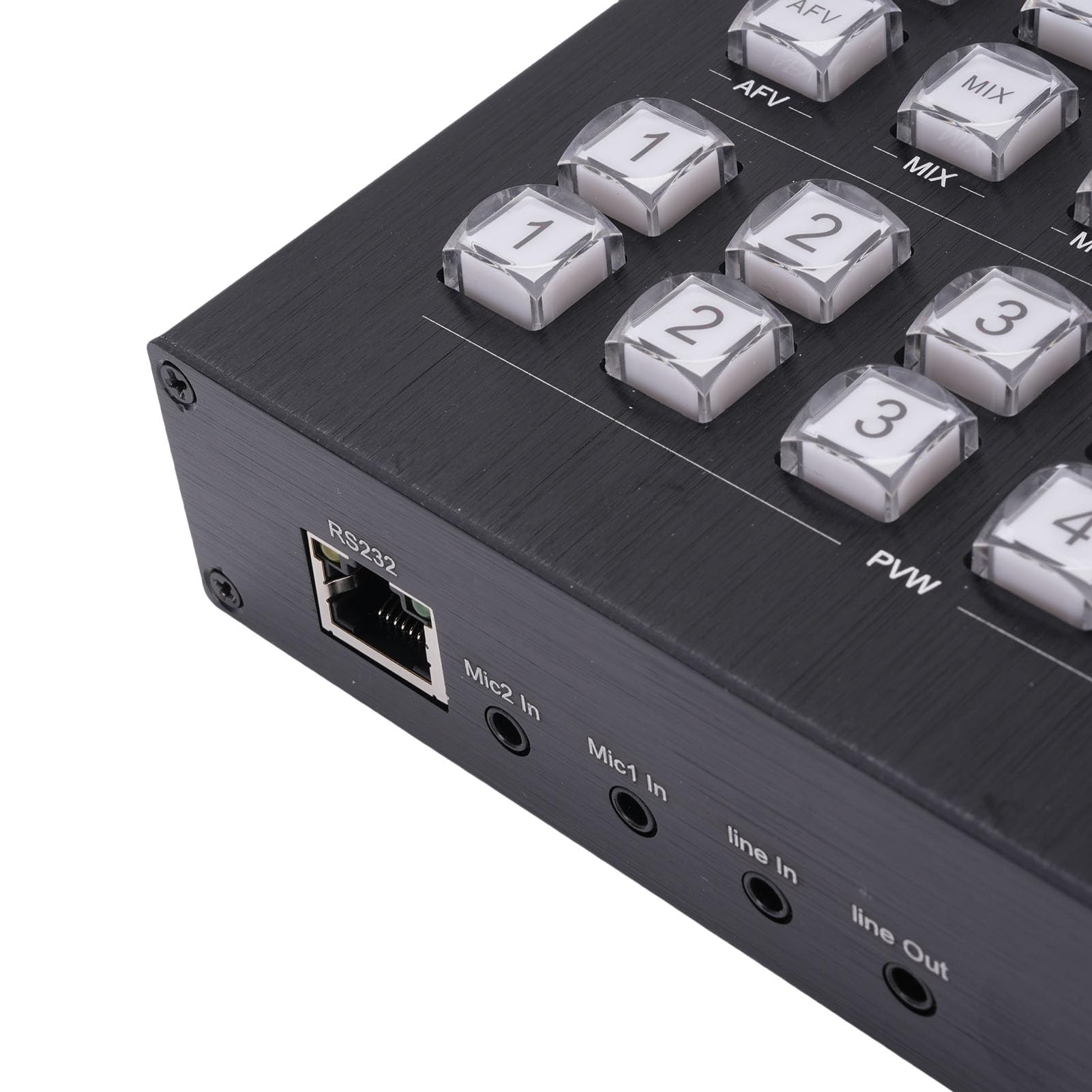 Generic Mixer Video Multimediale HD Connessione Versatile Opzioni di Ingresso per la Creazione di Corsi Scolastici Metallo 1 unità (Spina europea)