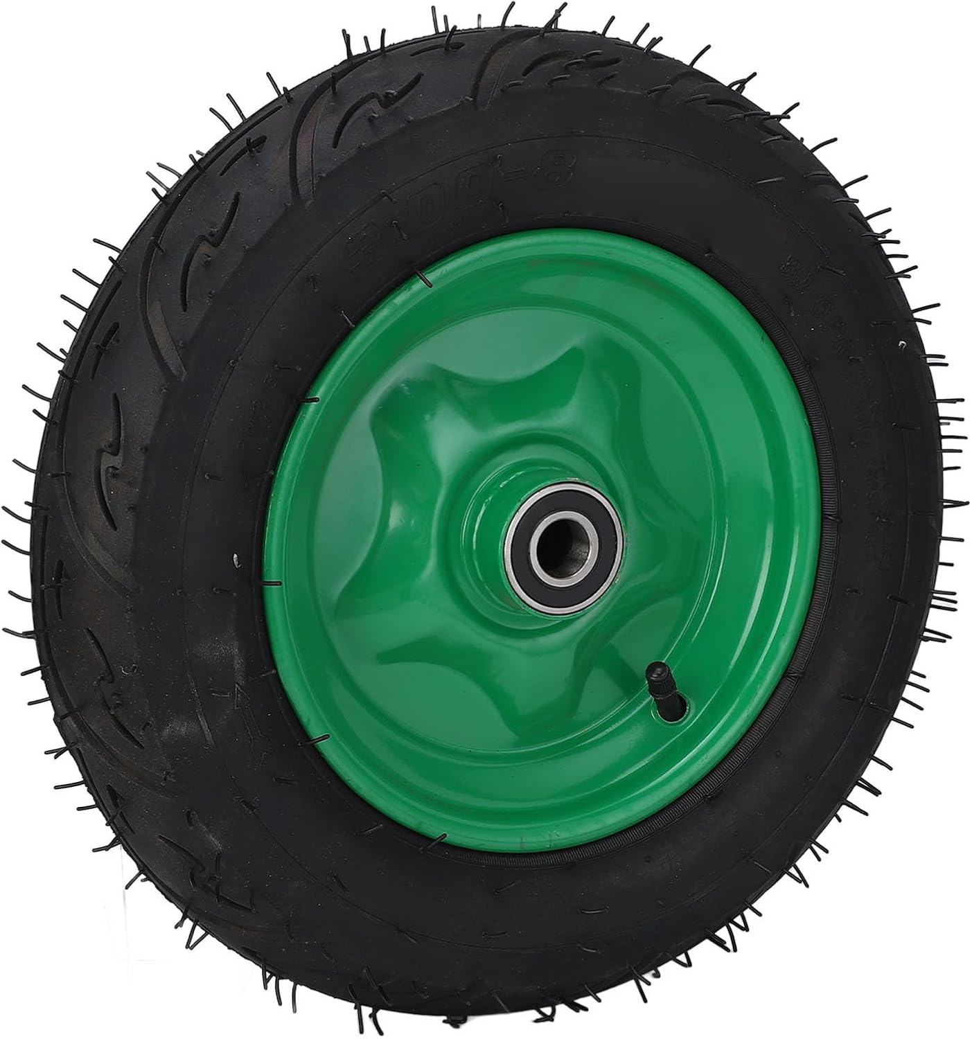 14in Hand Truck Wheel, Heavy Duty Rubber Trolley Tire 550lbs Load, Garden Cart Utility Replacement Wheel