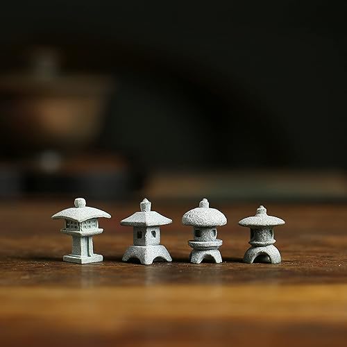 Miniatura 3 de Figuras de pagoda japonesa en miniatura, decoración asiática, pecera, acuario, accesorios de jardín de hadas, terrario zen, decoraciones de bonsái