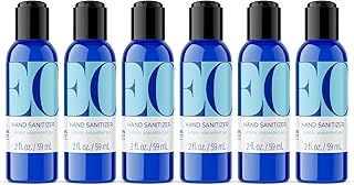 EO Hand Sanitizer, 2 Ounce (Pack of 6), Unscented, Sugarcane Derived Alcohol, Travel size, TSA friendly