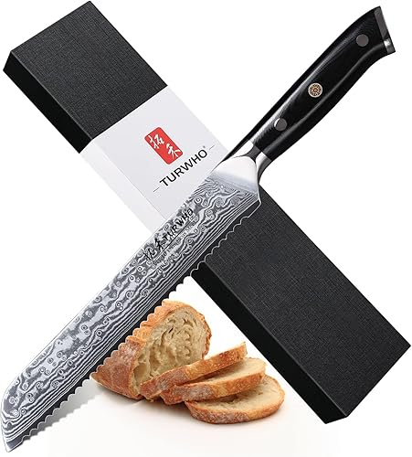 Miniatura 14 de Cuchillo de chef de 8 pulgadas – Cuchillo de chef profesional con patrón de damasco japonés VG-10 cuchillos de cocina de acero