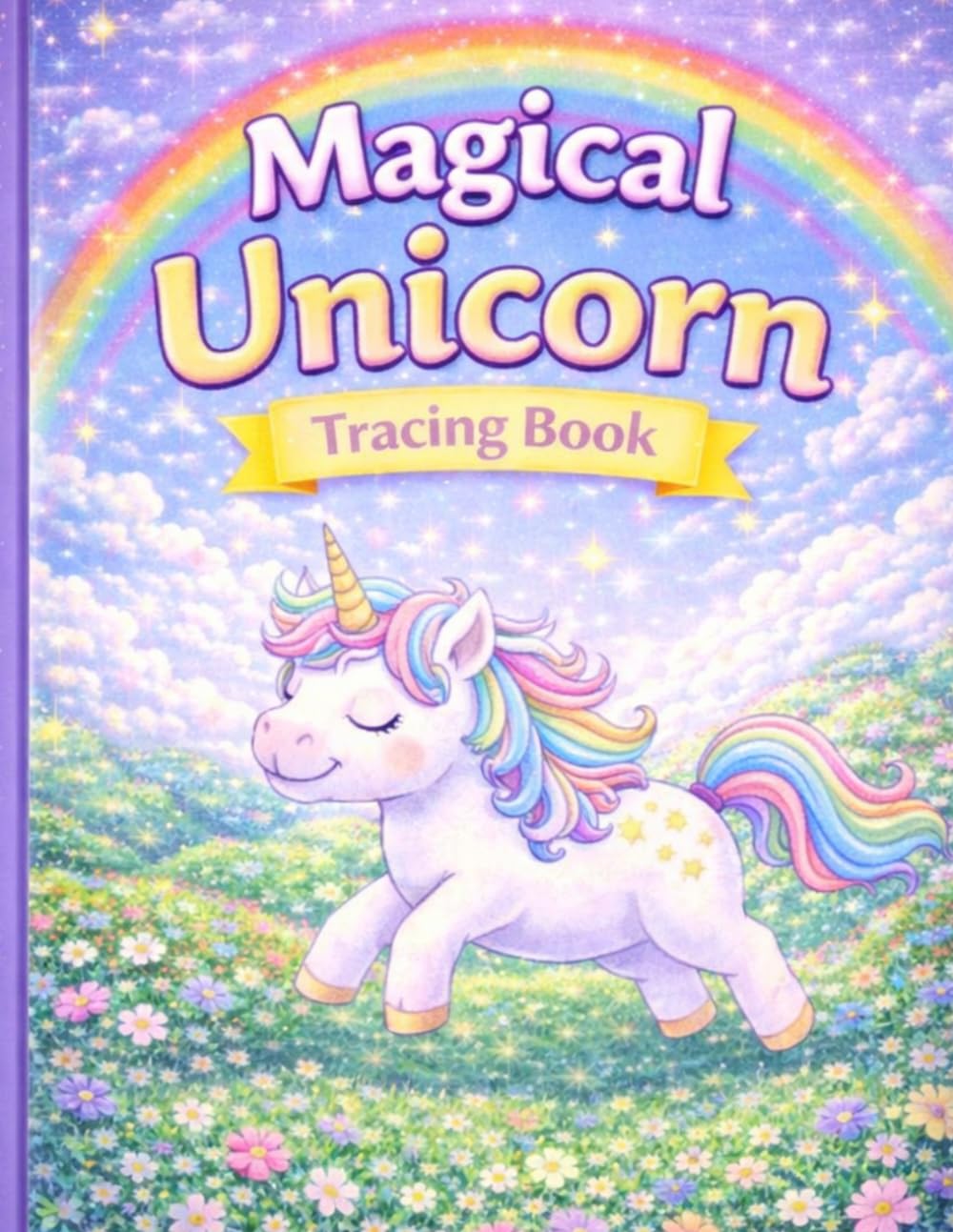 Magical Unicorn Tracing Book: Trace, Learn & Have Fun with Cute Unicorns, Rainbows, and Magical Scenes (Unicorn Adventures)