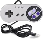 KIWITATA 2X Classique SNES USB Contrôleur pour PC Jeux, Rétro SNES Fils USB Contrôleur d'émulateur de jeu pour Windows XP 7 8 11 Mac Raspberry Pi