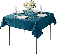Vista 468 de Rectangle Tablecloth 90x132 inch Washable Polyester Fabric Table Cloth for Wedding Party Dining Banquet Decoration（90x132, Turquoise）