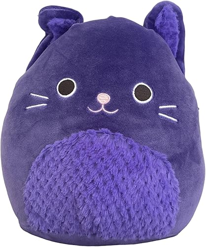 Squishmallows Zazzie The Cat - Peluche Kellytoy con licencia oficial de 8 pulgadas, juguete de peluche coleccionable suave y esponjoso de Halloween,