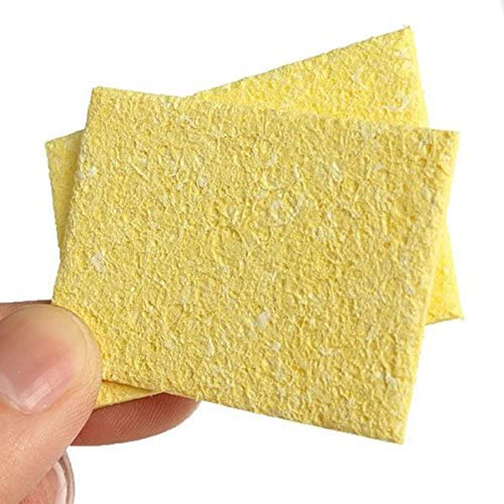 Spugna Per Pulizia Punte Saldatore - Resistente Ad Alte Temperature, Gialla, Per Manutenzione Saldatura