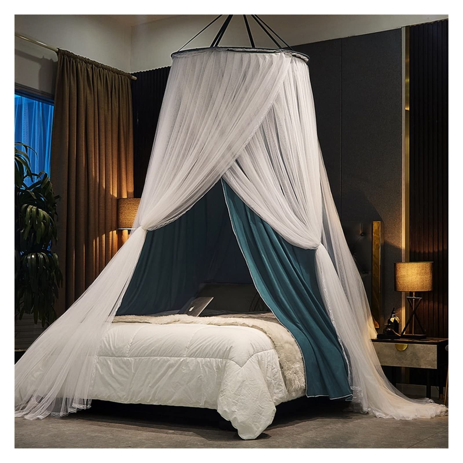 Filet de lit suspendu anti-moustique installation propre et rapide pour voyage