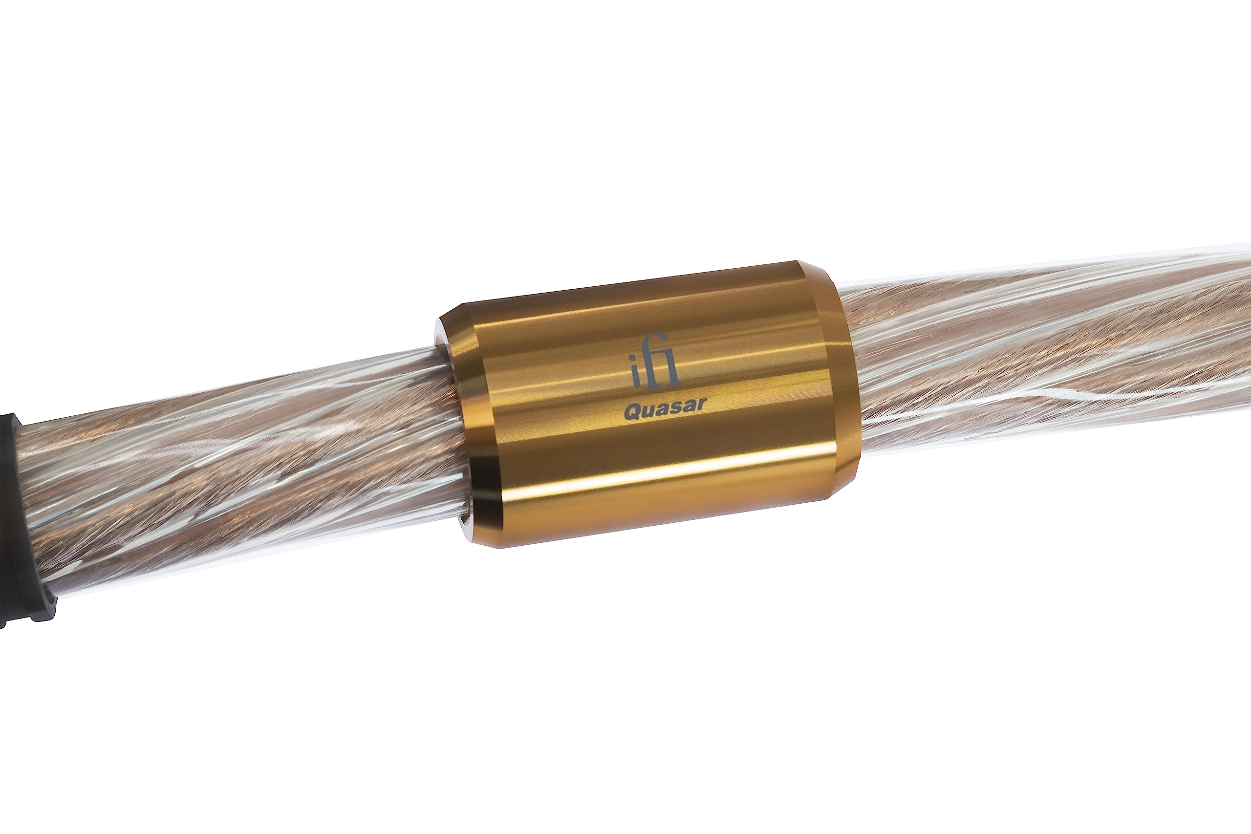 iFi - Quasar - Cable de alimentación equilibrado geométricamente | Reducción de ruido del sistema | Cobre puro | Polímero resistente a los impactos | Conectores chapados en oro | Apantallado EMI/RFI