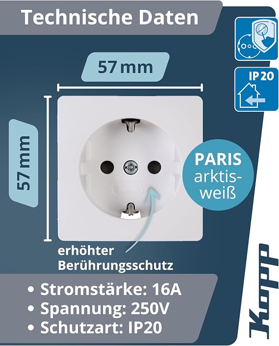 Kopp Dual Grounded Contact Socket