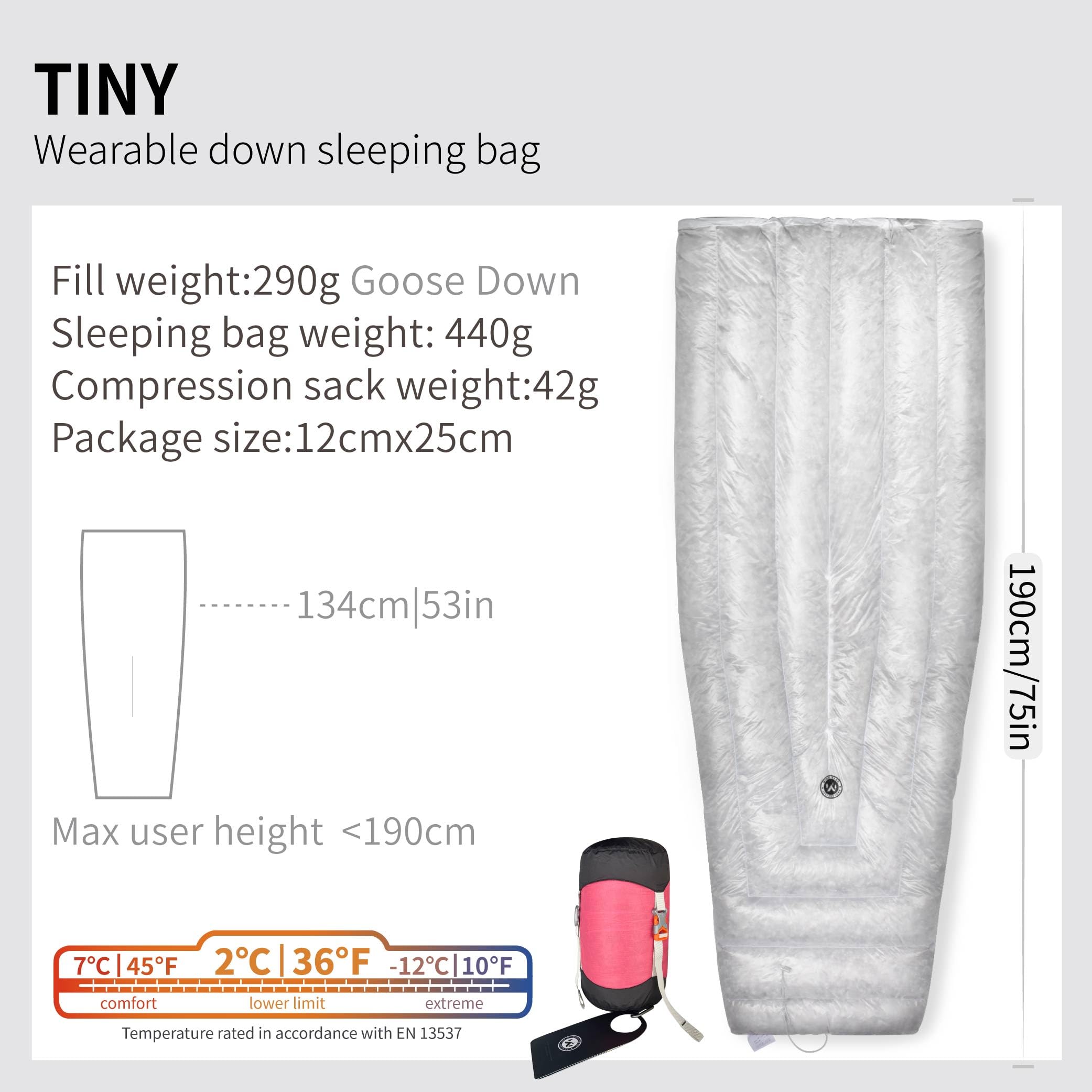 Amazon.co.jp: Wind Hard Tiny 10D 800FP 超軽量 ウェアラブル グース