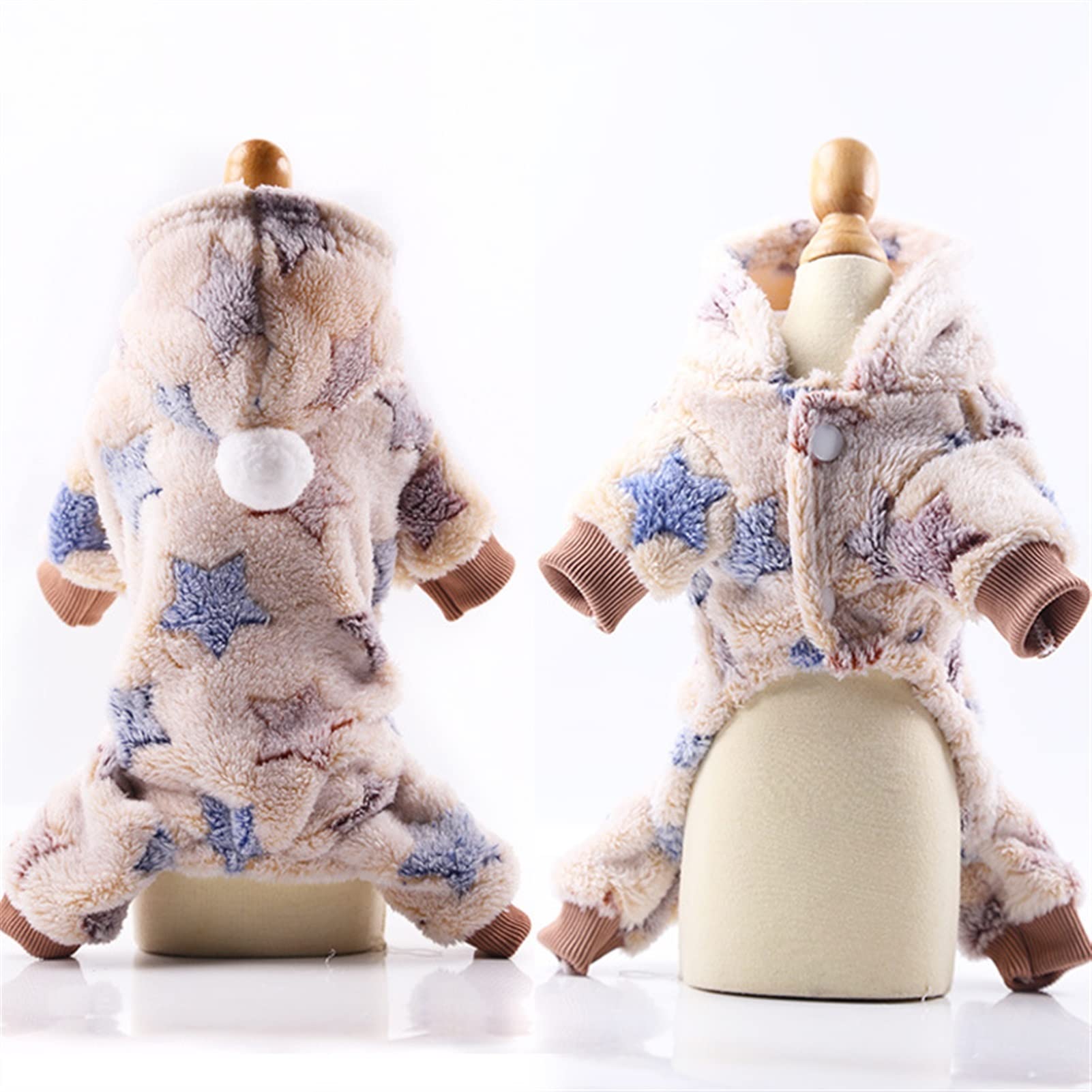 Pyjama en polaire pour chien doux et chaud | Vêtement de Noël taille S