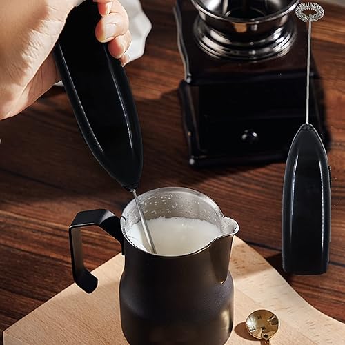 Miniatura 3 de Espumador de leche de mano para café, máquina de espuma, batidor eléctrico para lattes, capuchino, frappe, matcha, huevo de chocolate caliente,