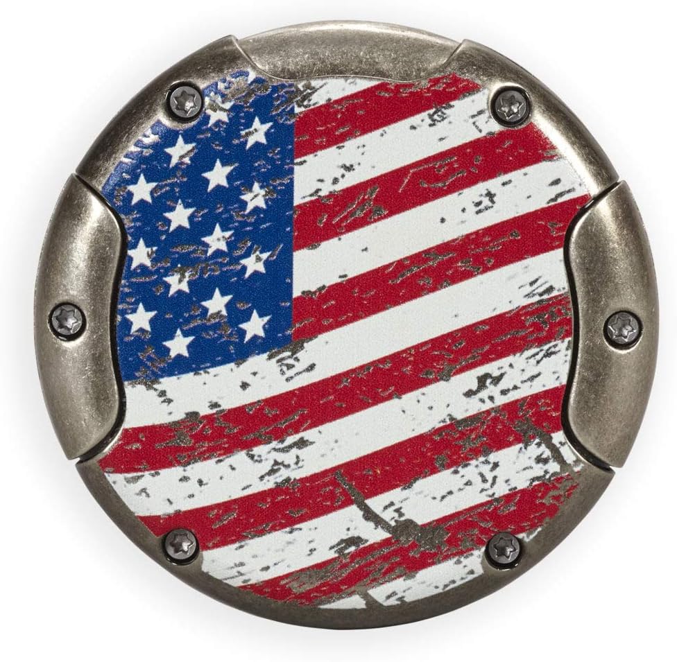 Lotus Meteor Round 64 RG Cigar Cutter (American Flag)