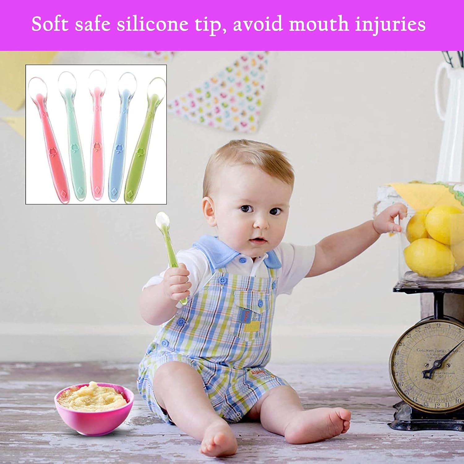 SAFE-O-KID BPA-Free Milk Powder Storage with Silicone Spoon – Airtight, Portable & Mess-Free Leak-Proof & Travel-Friendly (Assorted) 1