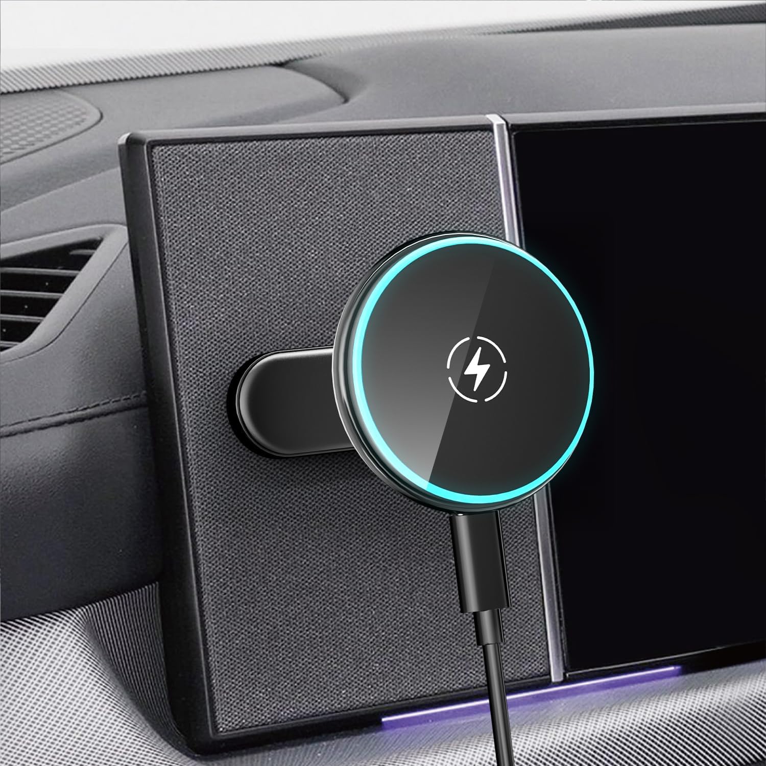 Phone Charger Mount for Hyundai Ioniq 5 Compatible with MagSafe, Magnetically Attaches to Metallic Dashboard for 2024 2025 Hyundai Sonata Kona & 2022-2025 Ioniq5 2026 Ioniq 9