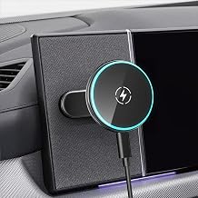 15W Wireless Car Charger Mount for Hyundai Ioniq 5, Magnetic Metallic Dashboard Phone Holder for 2024-2026 Hyundai Sonata Kona Santa Fe & 2022-2025 Ioniq5 2026 Ioniq 9 Compatible with MagSafe