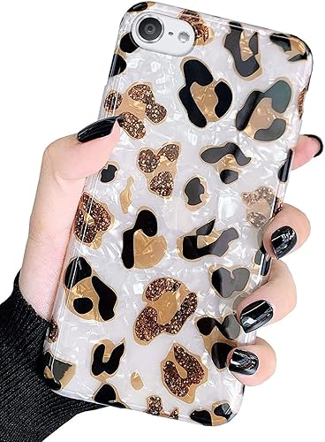 J.west Funda para iPod Touch 7, funda para iPod Touch 6 y 5, funda transparente suave con patrón floral, funda transparente de silicona delgada para