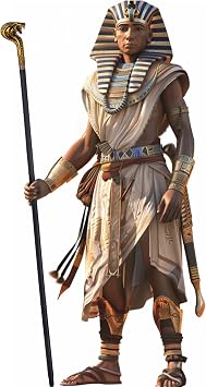 Spooktacular Creations Halloween Walking Cane, Egyptian Snake Staff for Mystical Pharaoh Ancient Themed Dress Up Party