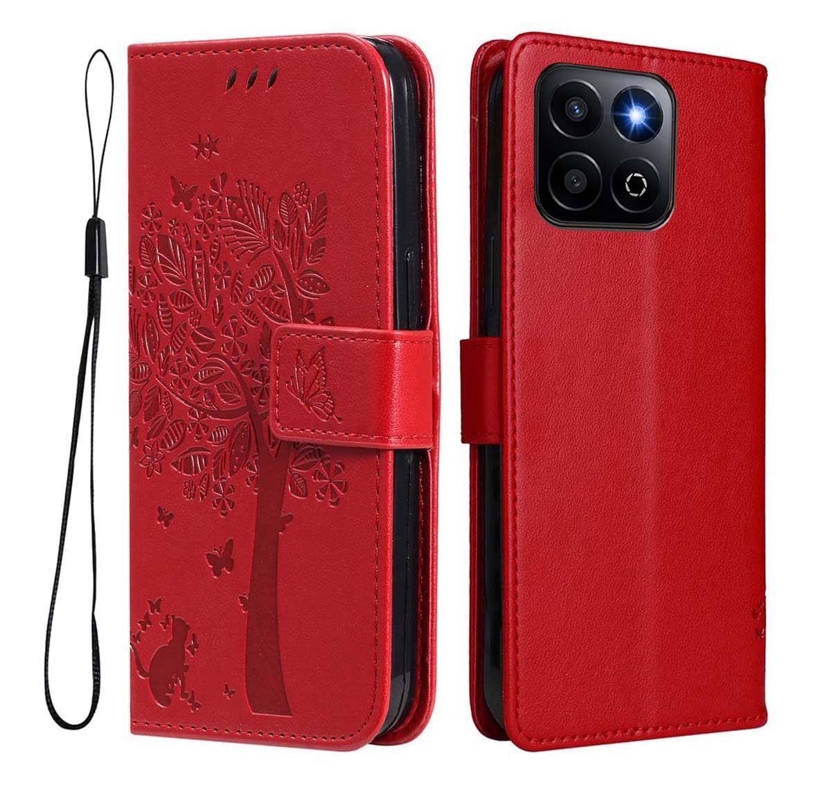 GOKEN Cover Libro Magnetica Per Motorola Moto G56 – Custodia Portafoglio In Pelle Sintetica Con Slot Carte E Stand, Marrone