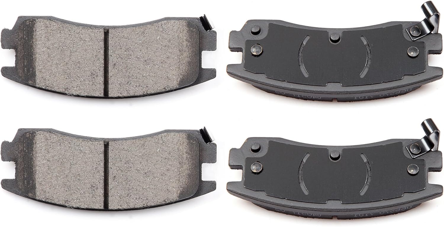 cciyu D714 Rear Ceramic Brake Pads Kits 4pcs fit For Buick LeSabre,Regal,For Cadillac Allante,Eldorado,For Chevy Lumina,For Oldsmobile Aurora,For Pontiac Bonneville,For Saturn SC1,SC2,SL,SL2,SW1