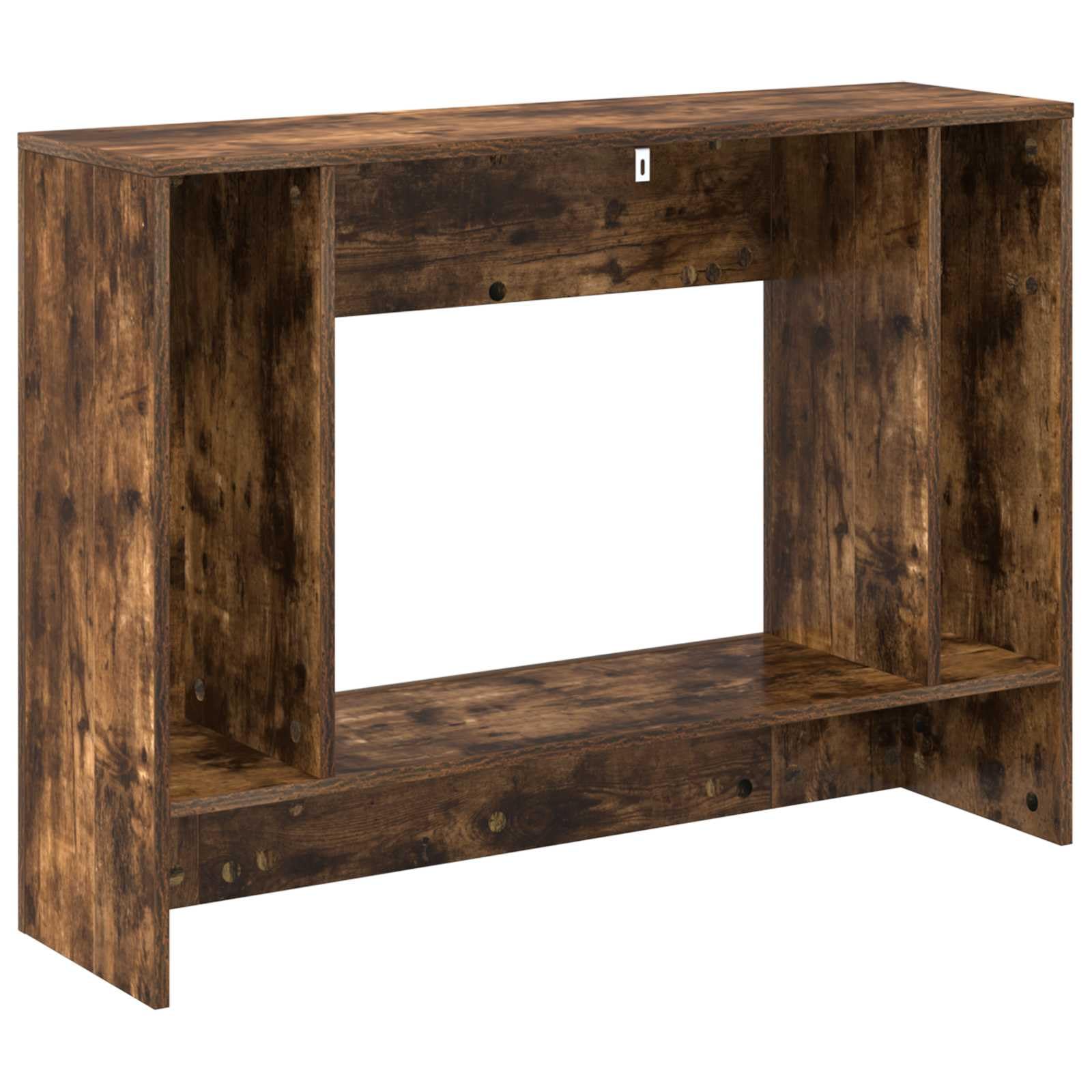 Tavolo consolle 101 x 29 x 74 cm, in legno con cassetto e ripiano, salvaspazio, per corridoio, soggiorno, camera da letto, moderno tavolo da parete e tavolino con spazio e organizer